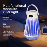 Lampe anti-moustiques photocatalytique UV double usage intérieur/extérieur, choc électrique, répulsif portable rechargeable non toxique