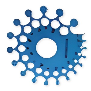 Jauge de mesure en aluminium bleu pour pierres, outil de mesure de bijoux, échelle en millimètres et carats pour la fabrication de bagues, boucles d'oreilles, colliers et bracelets - Product Image 1