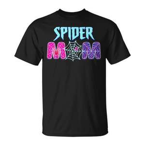 T-shirt coordinata per la famiglia Spider Mom Groovy Mama - Product Image 1