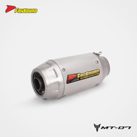 Système d'échappement complet en acier inoxydable Forsound Factory, silencieux court type flèche, prix de gros pour Yamaha MT07 2014-2026