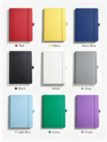 Carnet de voyage personnalisé avec logo, format A5/A6, en cuir PU, reliure cousue, pages intérieures colorées, couverture en cuir portable, journal promotionnel