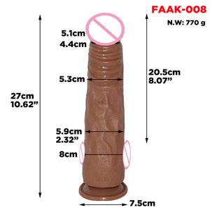 Faak008 Pvc Realistische Enorme <span class=keywords><strong>Dildo</strong></span> 2.16 "Diameter Dikke Lange <span class=keywords><strong>Dildo</strong></span> 'S Met Zuignap Voor Handsfree G-Spot Stimulatie Anale Spel - Product Image 6