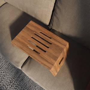 Mesa Plegable Portátil de Madera Real, Soporte Multifuncional para Laptop, Bandeja para Servir Desayuno en Casa u Oficina, Excelente Idea de Regalo - Product Image 3