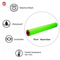 Film de transfert thermique en vinyle TPU épais HTV HD 40cm*25m, PU haute densité pour logo 3D et découpe laser