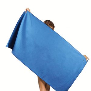Serviette de plage en microfibre écologique sans sable, recyclée, à logo personnalisé, double face, séchage rapide - Product Image 4