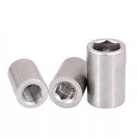 Hina 304 Stainless Steel Metric Cylinder Tie Rod Nut Round Fully Threaded Right Hand M5 M6 M8 M10 M12 M16