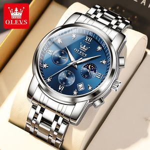 OELVS 2858 Reloj Deportivo Original para Hombre, Relojes de Lujo Personalizados, de Pulsera, Impermeable, de Moda Casual y de Cuarzo - Product Image 4
