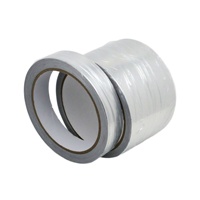 Ruban adhésif en aluminium robuste avec tissu en fibre de verre, résistant aux déchirures, adhésif puissant, anti-rayures pour la construction, la réparation de toitures et de métaux
