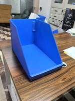 Bacs de rangement empilables robustes en plastique PP avec face ouverte pour l'organisation des étagères d'entrepôt