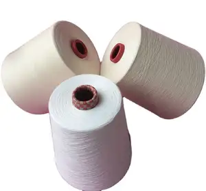 批发32nm 1层软环纺织品簇绒纺100% 精梳棉纱针织