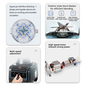 Licuadora de Alta Calidad para Batidos y Jugos MIXTEC Licuadora SJ-9667 - Product Image 2