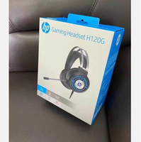Casque de jeu HP H120G pour PC de bureau et ordinateur portable, casque stéréo professionnel avec son surround, microphone intégré