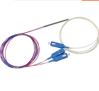 Splitter FBT 1*2 dengan Rasio Kopling 1:99 hingga 50:50 Single Mode 1310/1550nm untuk Jaringan POE TCP GSM FTTX