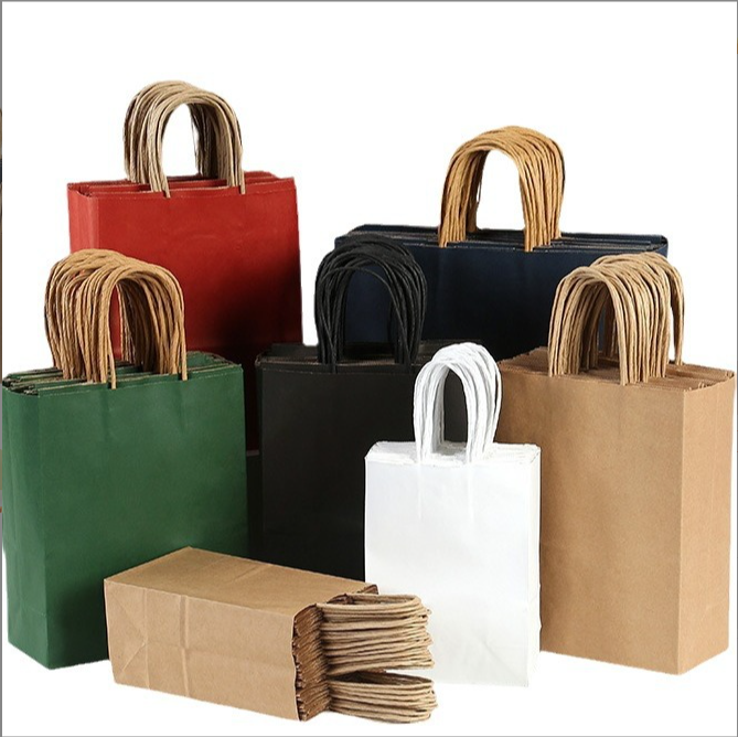 Shop Our Eco-Friendly Reusable Kraft Paper Bags with Handles