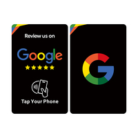 Carte NFC intelligente en PVC réinscriptible pour avis commerciaux et interaction client ; Cartes d'avis Google