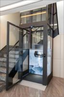 Nouvel Ascenseur Hydraulique à Mât Vertical pour Villa à Trois Étages, pour Deux Personnes, Taille de Table 1x1M ; Mini Ascenseur pour Deux à Trois Étages, pour Quatre Personnes