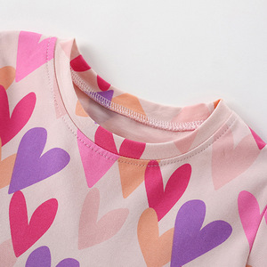 Vestito Estivo Honyon Malwee per Bambine, Stile Principessa con Motivi Cartoon, in Cotone, Maniche Corte, Trattamento Ammorbidente, Lunghezza al Ginocchio - Product Image 2
