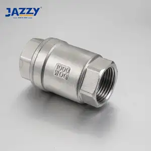 Jazy 不锈钢 304 316 螺纹立式弹簧止回阀用于水/油/气体工业