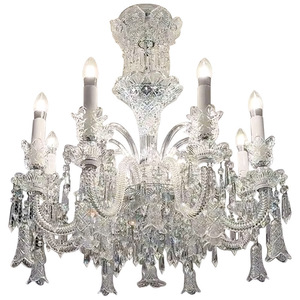 Meerosee Bắc Âu Cổ Điển Đèn Chùm Phong Cách Mới Treo Đèn Sảnh Khách Sạn Mặt Dây Chuyền Wed Trang Trí Nội Thất Thủy Tinh Hiện Đại Lớn Đèn Chùm md98084 - Product Image 4