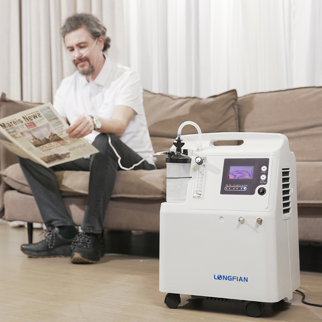 Medica Grade Oxygen Concentrator Electric CE Convenient JAY-5AW Nebulizer 5 Liter Oxygen Concentrator Portable O2 Machine PSA