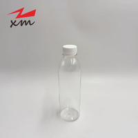 Bouteille de boisson en plastique PET transparente de qualité alimentaire sans BPA avec bouchon 330ML pour jus de fruits/thé au lait