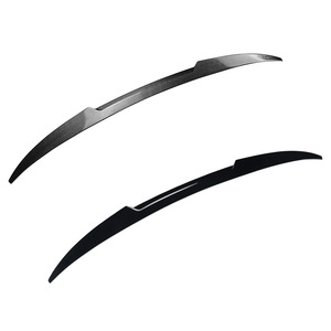 Bmw M4 Blade Style Rear Wing Spoiler Piano <b>Black</b> Carbon Fiber Texture ABS Rear <b>Trunk</b> Exterior Modification - Product Image 5