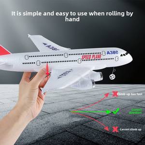<span class=keywords><strong>Avión</strong></span> RC A380, Planeador con Control Remoto 2.4G, Modelo <span class=keywords><strong>de</strong></span> <span class=keywords><strong>Avión</strong></span> <span class=keywords><strong>de</strong></span> <span class=keywords><strong>Pasajeros</strong></span>, Juguete Infantil para Exteriores, <span class=keywords><strong>Avión</strong></span> RC <span class=keywords><strong>de</strong></span> Ala Fija <span class=keywords><strong>de</strong></span> Plástico, Baterías, 100m - Product Image 3