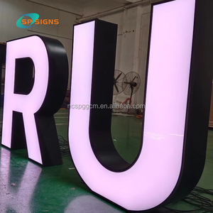 SP工厂定制2英尺3英尺4英尺5英尺字母发光二极管灯电动字母大装饰独立式发光字母标志 - Product Image 6