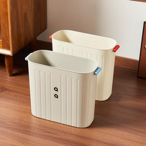 Poubelle rectangulaire Qoqo 12L Plus grande capacité pour la maison, la salle de bain et les toilettes - Product Image 4