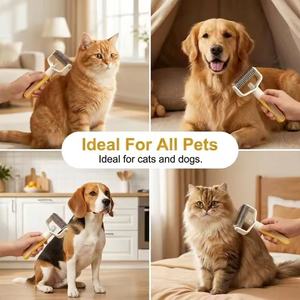 Brosse démêlante électrique antistatique pour animaux de compagnie avec pulvérisation fine, rechargeable, pour chats et chiens, outil anti-chute de poils, vente en gros - Product Image 5