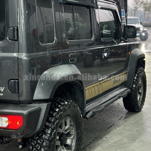 Barres latérales pour Suzuki Jimny 5 portes JC74, marchepieds en acier tout-terrain 4x4 et marchepieds latéraux, garde-corps et rails noirs - Product Image 4
