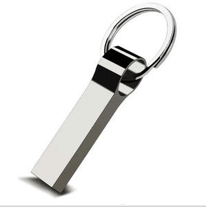 Clé USB 3.0 portable personnalisée avec logo et couleurs, étanche, haute vitesse, en métal, impression sérigraphique, 128 Go, avec porte-clés - Product Image 1