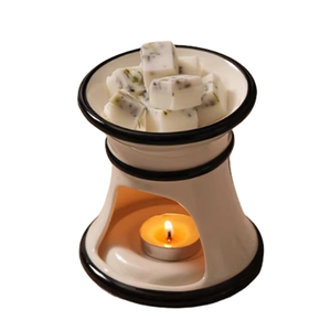 Draagbare, op maat gemaakte keramische kaarsenhouder voor binnen, decoratie, aromatherapie, etherische oliebrander, wax meltbrander - Product Image 2