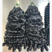 Extensions de cheveux humains bouclés Pixie en gros pour revendeurs, lots de tresses au crochet, extensions de cheveux humains au crochet, extensions de cheveux au crochet Miracle Knots