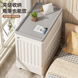 <b>Folding</b> <b>Storage</b> <b>Box</b> 55x32x55cm Pearl Grey U-Shaped Flip Top For Kids Toys Bedroom Home Outdoor Use - Product Image 3
