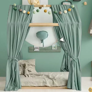 <span class=keywords><strong>Tenda</strong></span> <span class=keywords><strong>a</strong></span> Baldacchino Personalizzata in Cotone Muslin per Letto <span class=keywords><strong>a</strong></span> Casetta dei Bambini - Product Image 4