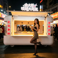 Camion de restauration mobile personnalisable en acier inoxydable avec verre trempé, chauffage intégré, suivi GPS et conception résistante à la rouille pour utilisation en extérieur