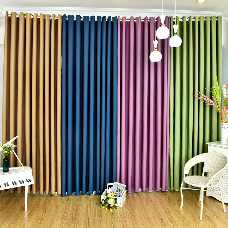 wholesale Ready made hotel black-out linen curtain blackout curtain linen window curtain For Living Room Bedroom