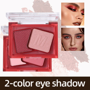 Paleta de Sombras de Ojos de Doble Color Miss <span class=keywords><strong>Lara</strong></span>, Alta Pigmentación, Mate y Brillante, Multiusos para Rubor, Iluminador y Polvo para Cejas, 4 Tonos - Product Image 2