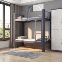 Lit Double Moderne pour Adultes et Enfants Promotion Chaude, Cadre Métallique Lits Superposés pour Dortoir, Hôtel et Appartement