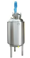 Agitateur électrique en acier inoxydable avec moteur AC, cuve de mélange 500L, pompe émulsifiante à cisaillement élevé, multifonctionnelle pour poudre détergente