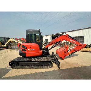Excavadora de cadenas Kubota KX155 de segunda mano confiable, bajo costo de mantenimiento, excavadora Kubota KX155 para limpieza de terrenos - Product Image 4