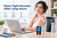 Appareil TENS EMS rechargeable à double canal, appareil de relaxation musculaire à domicile, stimulateur musculaire portable, 24 programmes, 20 niveaux d'intensité
