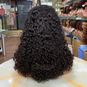 Perruques en cheveux humains de luxe de 14 pouces, trois couleurs, aspect bouclé irrésistible, 5*5 - Product Image 4