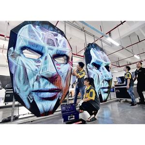 Pantalla led con forma de cara personalizada, panel de publicidad para vídeo, P3, P4, P5, para club, DJ, Disco, pub y <span class=keywords><strong>bar</strong></span> - Product Image 1