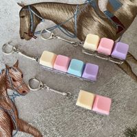 2026 NEW Factory Price LED Light Mechanical Keycap Keychain Fidget Clicker Keyboard Keyring Stress Relief Decompression Toys Vk