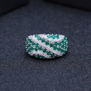 In Stock Series 925 Silver Inlaid <b>Crystal</b> Rhinestone Vintage Women's Wedding Gemstone <b>Rings</b> Direct From Manufacturer - Product Image 2