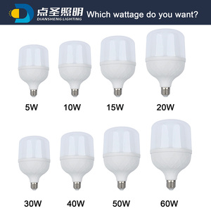 Không thấm nước Nhôm <span class=keywords><strong>PC</strong></span> dẫn bóng đèn nhà ở điều khiển từ xa khách sạn kho E27 công suất cao 5W 10W 20W 30W 40W 50W 60W dẫn bóng đèn - Product Image 2