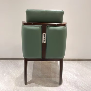 Silla de Comedor de Madera Maciza de Lujo al por Mayor, Muebles de Alta Calidad, Silla Verde de Madera <span class=keywords><strong>Cerca</strong></span> de Mí - Product Image 5