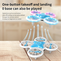 Drone Quadricoptère Volant RC 2.4G, Avion UFO Télécommandé pour Enfants, Avion Acrobatique à 360 Degrés avec Lumières